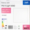 Lubinis šviestuvas PNI H-Light 6060 LED panelė, 48W, 600x600mm, 4800lm, 6400K, vidaus patalpoms, įleidžiama, šaltai balta