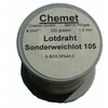 Lydmetalis Bi55.5Pb44.5 1.00mm 250g žemos lydymosi temperatūros be fliuso Chemet (tik profesional naudojimui)