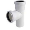 Magnaplast Vidaus kanalizacijos trišakis HTplus, Ø50/50 mm, 87°, baltas