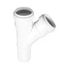 Magnaplast Vidaus kanalizacijos trišakis HTplus, Ø40/40 mm, 45°, baltas