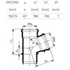 Magnaplast Vidaus kanalizacijos trišakis HTplus, Ø 110 / 75 mm, 45°