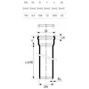 Magnaplast Vidaus kanalizacijos vamzdis Ultra dB, Ø 110 mm, 0,5 m