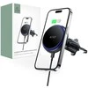Magnetic MagSafe Automobilinis laikiklis Wireless Charging 15W for Vent Car Tech-Protect mm15W-V4 juodos spalvos