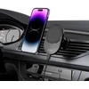 Magnetic MagSafe Automobilinis laikiklis Wireless Charging 15W for Vent Car Tech-Protect mm15W-V1 juodos spalvos