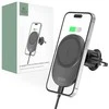 Magnetic MagSafe Automobilinis laikiklis Wireless Charging 15W for Vent Car Tech-Protect mm15W-V1 juodos spalvos