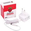 Oficialiai parduodamas „Raspberry Pi Foundation“ Baltas „Raspberry Pi 5.1A/3A“ maitinimo šaltinis – baltas, masinis