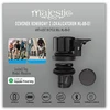 Majesticline Bell with tracker Majestic for bicycle juodos spalvos
