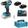 Makita DDF487RAJ Akumuliatorinis gręžtuvas 18V, 2x 2,0 Ah Li-ion, 40/23NM, BL-motor, MAKPACK