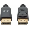 Manhattan 8K@60Hz DisplayPort DP 1.4 kabelis, 2.0m, Palaiko 4K@144Hz, HDR, Paauksuoti kontaktai, juodas, 355575