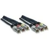 Manhattan HighEnd RCA kabelis, Triple Cinch RCA to Triple Cinch RCA, Mėlyna, 5 ft. (1.50 m), 361163