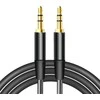 Maxlife audio cable jack 3.5 mm - jack 3.5 mm 1m juodos spalvos