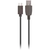 Maxlife laidas USB – microUSB 1,0 m 2A juodas
