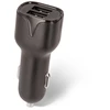 Maxlife MXCC-01 automobilinis įkroviklis 2x USB 2.4A juodas + USB-C laidas
