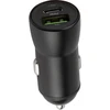 Maxlife MXCC-04 PD QC automobilinis įkroviklis 1x USB-C 1x USB 20W juodas + USB-C – Lightning laidas 27W