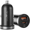 Maxlife MXCC-05 PD QC automobilinis įkroviklis 1x USB-C 1x USB 35W juodas