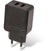 Įkroviklis buitinis Maxlife MXTC-02 su dviem USB jungtimis FastCharging (2.4A) juodas