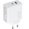 Maxlife MXTC-07-45AC PD QC įkroviklis 1x USB-C 1x USB 45W baltas