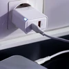 Maxlife MXTC-09-30AC GaN PD QC įkroviklis 1x USB-C 1x USB 30W baltas