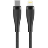 Maxlife MXUC-08 laidas USB-C – Lightning 1,0 m 27W juodas nailoninis