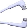 Maxlife MXUC-09 angle kabelis USB-C - Lightning 1,0 m 27W baltos spalvos