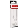 Maxximus KABELIS MX CORNER GREITOJO ĮKROVIMO LIGHTNING 2.4A/1M, Baltas KAMPINIS