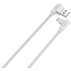 Maxximus Kabelis MX CORNER FAST CHARGE LIGHTNING 2.4A / 1m, baltos spalvos
