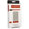 Maxximus IŠORINĖ BATERIJA MX COCO 10 000mAh 2xUSB, 10W Li-Po, BALTA + MICROUSB LAIDAS