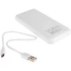 Maxximus POWERBANK MX COCO 10 000 mAh, 2xUSB, 10W Li-Po, baltos spalvos + kabelis micro USB