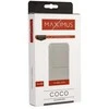 Maxximus POWERBANK MX COCO 10 000 mAh, 2xUSB, 10W Li-Po, baltos spalvos + kabelis micro USB