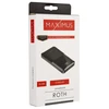 Maxximus IŠORINĖ BATERIJA MX ROTH 10 000 mAh, 2XUSB, 10W Li-Po, JUODA, + microUSB LAIDAS