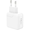 Maxximus SIENINIS ĮKROVIKLIS MX BURST GaN PD 35W, 2xUSB-C + C/LIGHTNING PD LAIDAS 20W Baltas