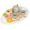 ECOTOYS medinis arbatinukas su puodeliais, 14 dalių rinkinys