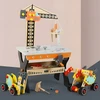 Medinės dirbtuvės vaikams, įrankių stalas ECOTOYS