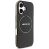 Mercedes AMG dviejų sluoksnių permatomas smocked MagSafe dėklas iPhone 17, juodos spalvos
