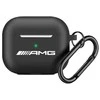 AMG AMAP2RBK AirPods Pro 2 (2022/2023) dėklas juodos spalvos Silicone with baltos spalvos Logo