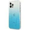 Mercedes Benz Apple iPhone 12 Pro Max Mercedes dėklas Transparent Line (MEHCP12LCLGBL) mėlynos spalvos