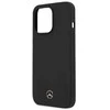 Mercedes Benz Apple iPhone 13 Pro Mercedes silikoninis dėklas MagSafe (MEHMP13LSILBK) juodos spalvos