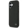 Original dėklas MERCEDES Leather Large Laurel Leave MagSafe skirtas Apple iPhone 17 juodos spalvos