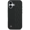 Original dėklas MERCEDES Leather Laurel Leaves MagSafe skirtas Apple iPhone 17 juodos spalvos
