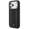 Juoda Mercedes Leather Star Pattern Stripes MagSafe dėklas iPhone 17 Pro