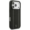 Juoda Mercedes Leather Star Pattern Stripes MagSafe dėklas iPhone 17 Pro