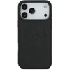 Originalus dėklas MERCEDES Leather Vintage Logo MagSafe, skirtas iPhone 17 Pro Max, juodos spalvos