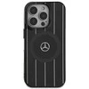 Mercedes MEHMP16S23HRSK Apple iPhone 16 6.1" dėklas telefonui juodos spalvos MB Double Layer Crossed Lines MagSafe