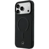 Mercedes PU odos 3D MagSafe dėklas skirtas iPhone 17 Pro Max juodos spalvos