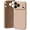 Mercury Semi-Silicone MagSafe dėklas Apple iPhone 17 Pro Max rožinės spalvos Sand