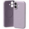 Mercury Semi-Silicone MagSafe dėklas Apple iPhone 17 Lavender pilkos spalvos