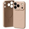 Mercury Semi-Silicone MagSafe dėklas skirtas Apple iPhone 17 Pro rožinės spalvos Sand
