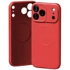 Mercury Semi-Silicone MagSafe dėklas Apple iPhone 17 Pro Max Raudona