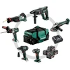 METABO COMBO RINKINYS 18V 6.1 (SB18LTX +SSW18LTX300BL +KH18LTX24 +W18L9-125QUICK +SSEP18LT +ULA) 4×4,0Ah KREPŠYS