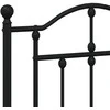 Metalinis galvūgalis, juodos spalvos, 135cm